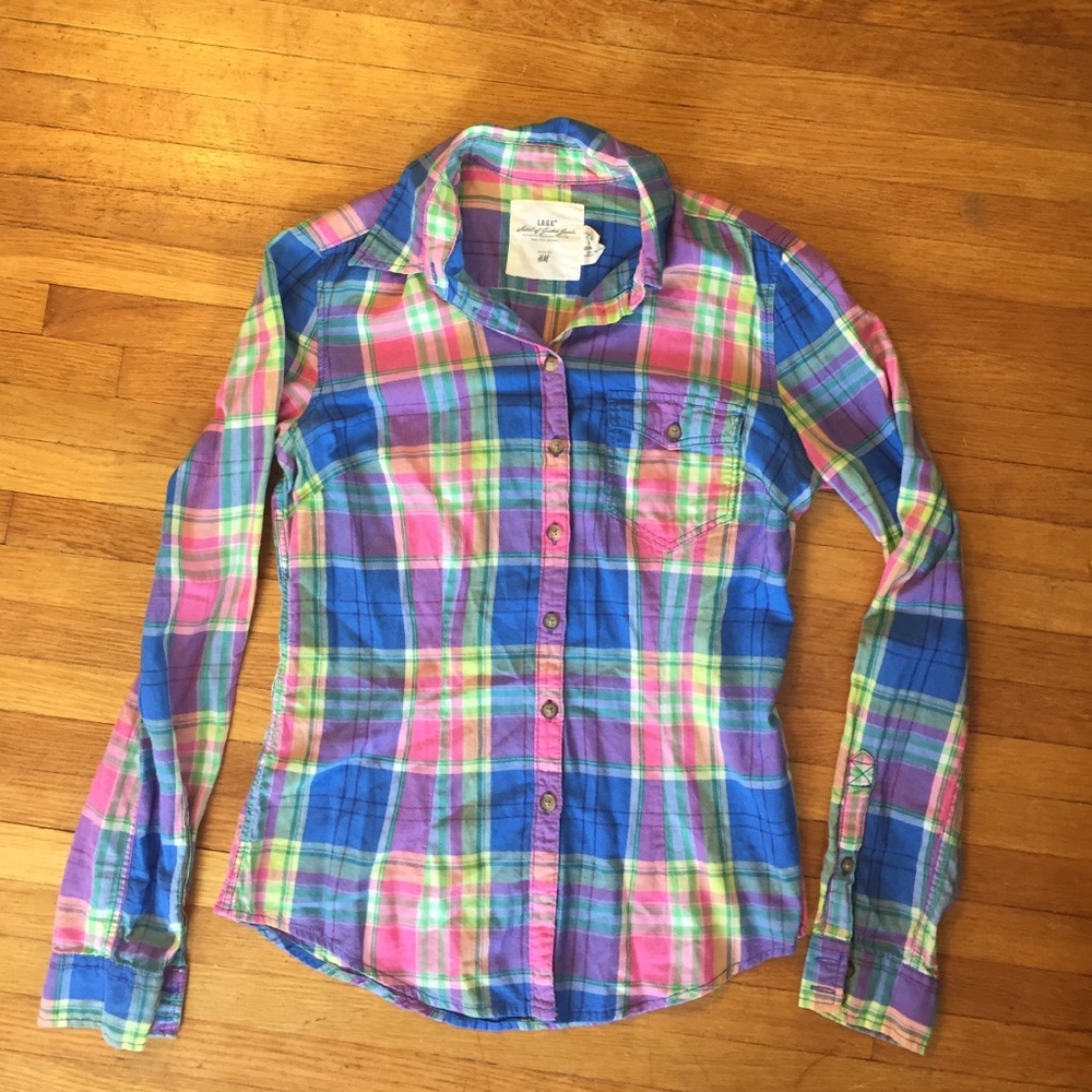 Size 4 H&M Tissue Plaid